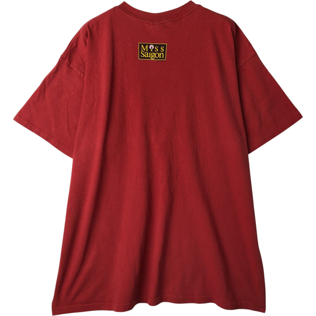 Vintage 1980'S Tennessee River print T-shirt, Made in USA, Men's XL cotton red type Vintage Second Hand
