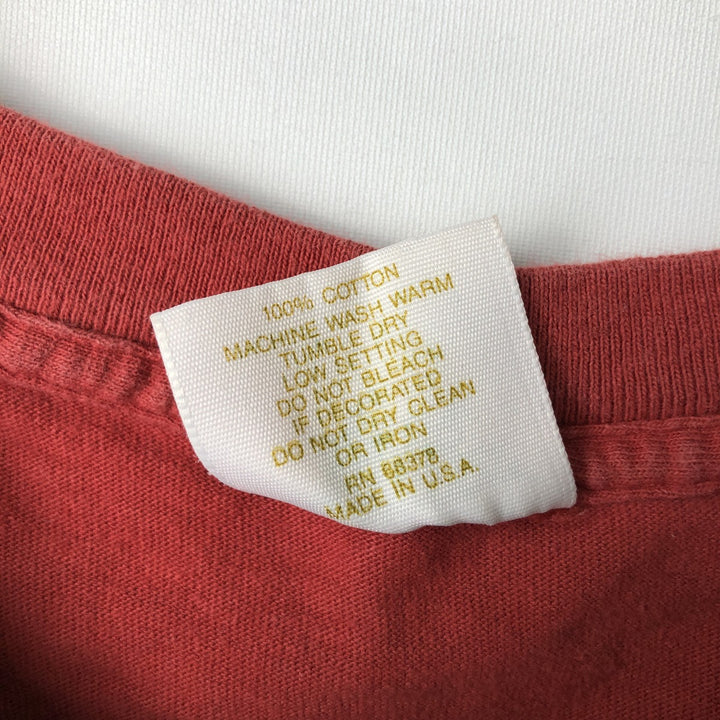 Vintage 1980'S Tennessee River print T-shirt, Made in USA, Men's XL cotton red type Vintage Second Hand