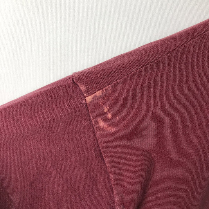 Vintage 70'S Russell printed T-shirt, made in the USA, size L for men cotton Red type red-purple Vintage Second Hand