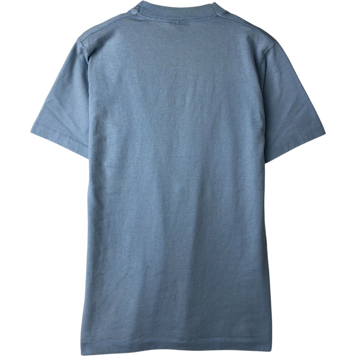 90'S SCREEN STARS Printed T-shirt Made in USA Men's M Vintage cotton Blue type light blue Vintage Second Hand