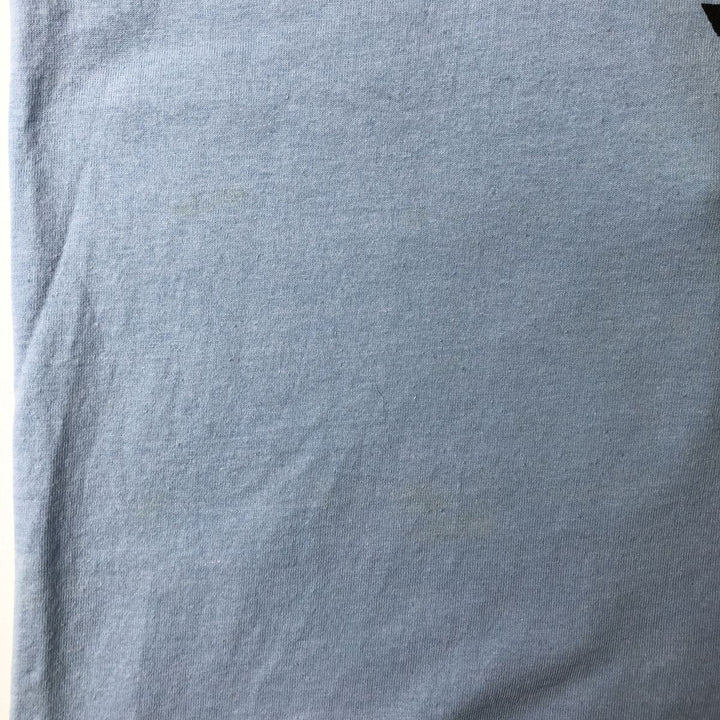 90'S SCREEN STARS Printed T-shirt Made in USA Men's M Vintage cotton Blue type light blue Vintage Second Hand