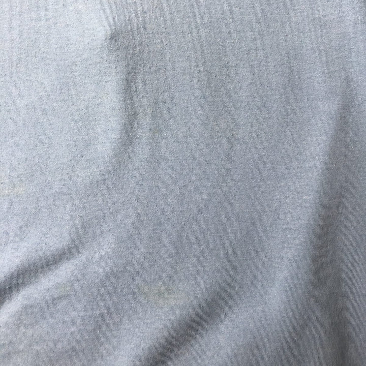 90'S SCREEN STARS Printed T-shirt Made in USA Men's M Vintage cotton Blue type light blue Vintage Second Hand