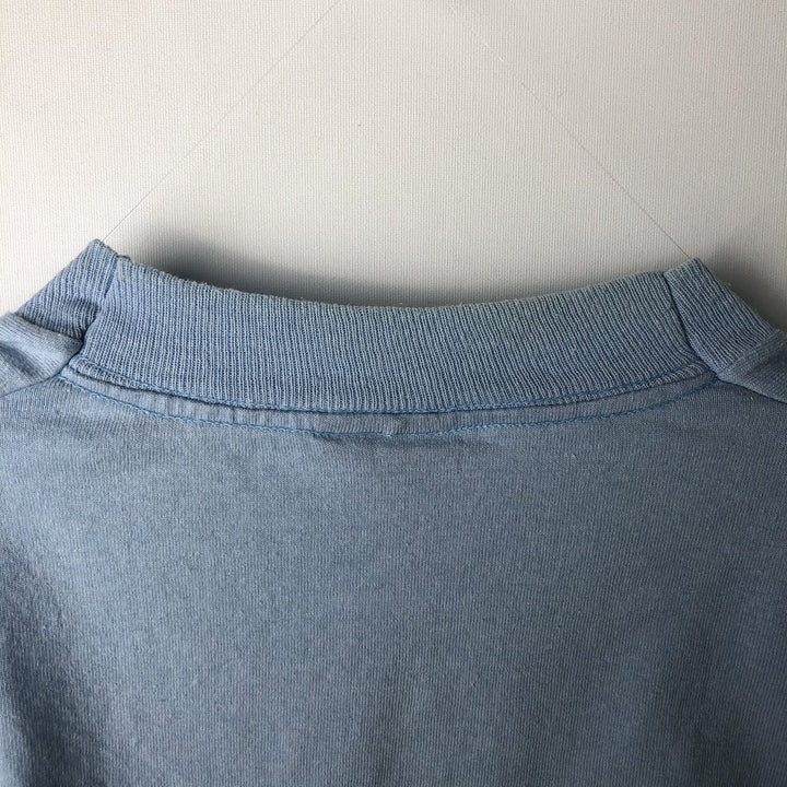 90'S SCREEN STARS Printed T-shirt Made in USA Men's M Vintage cotton Blue type light blue Vintage Second Hand