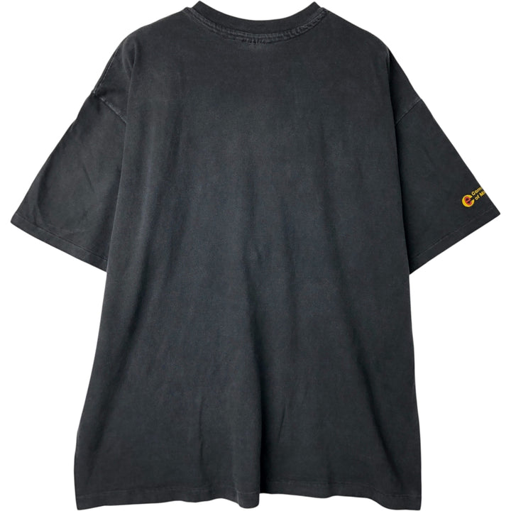 90'S Hanes BEEFY-T Advertising T-shirt Made in USA Men's XL Vintage cotton black type Vintage Second Hand
