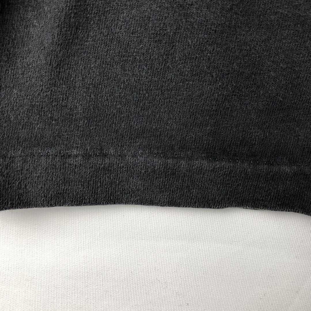 90'S Hanes BEEFY-T Advertising T-shirt Made in USA Men's XL Vintage cotton black type Vintage Second Hand