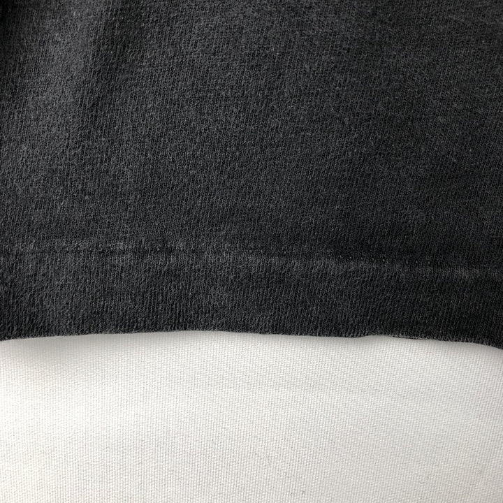 90'S Hanes BEEFY-T Advertising T-shirt Made in USA Men's XL Vintage cotton black type Vintage Second Hand