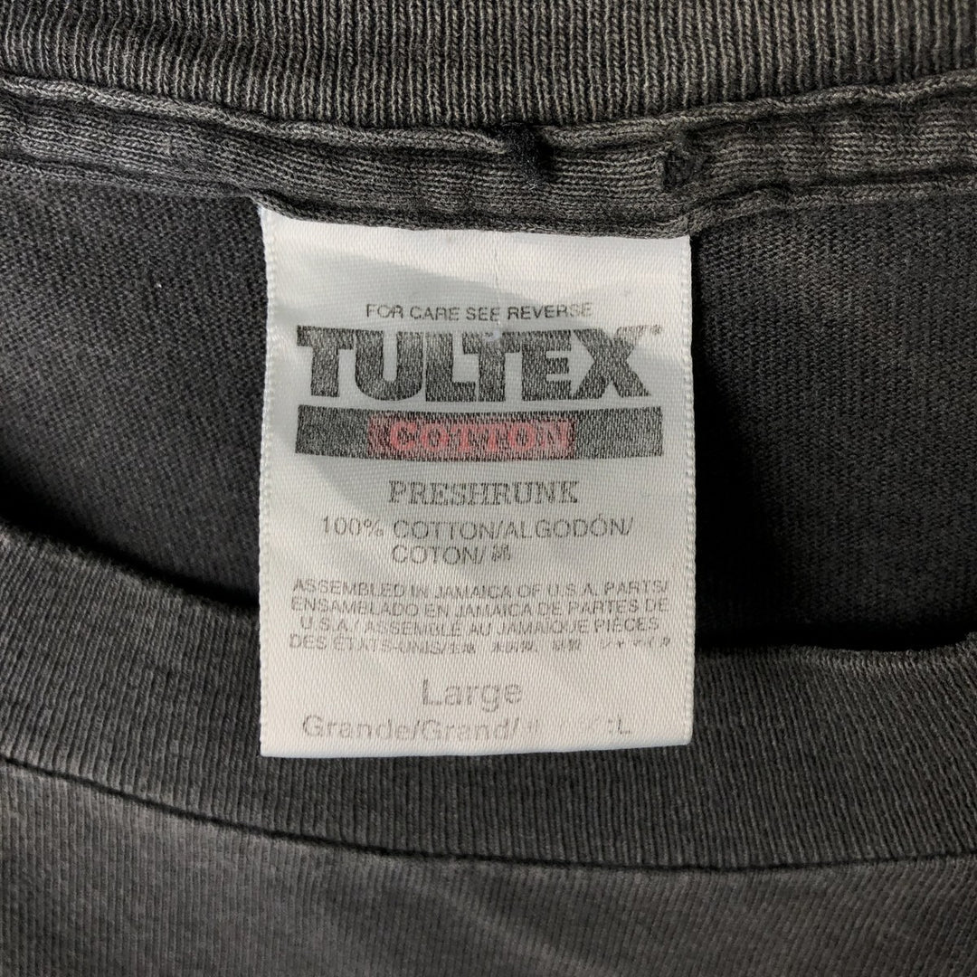 90'S Tultex 4 Elements Band T-Shirt, Men's Size L cotton Charcoal Vintage Second Hand