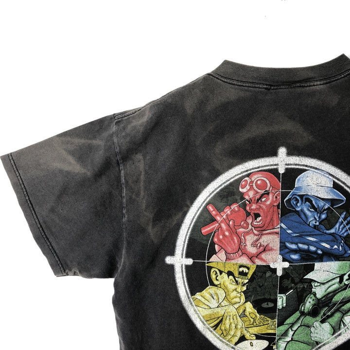 90'S Tultex 4 Elements Band T-Shirt, Men's Size L cotton Charcoal Vintage Second Hand