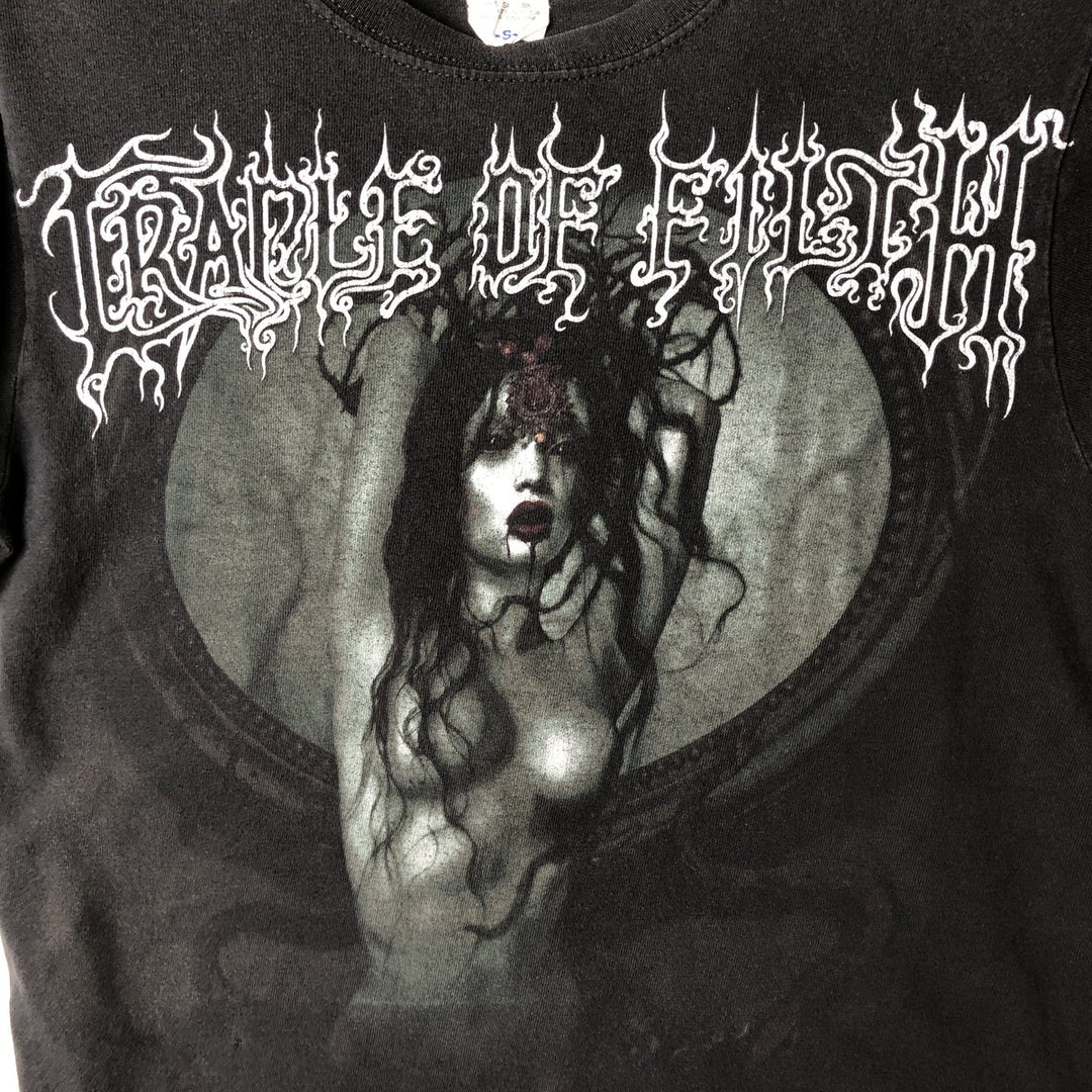 Anvil CRADLE OF FILTH Band T-Shirt, Men's Size Small cotton black type Vintage Second Hand