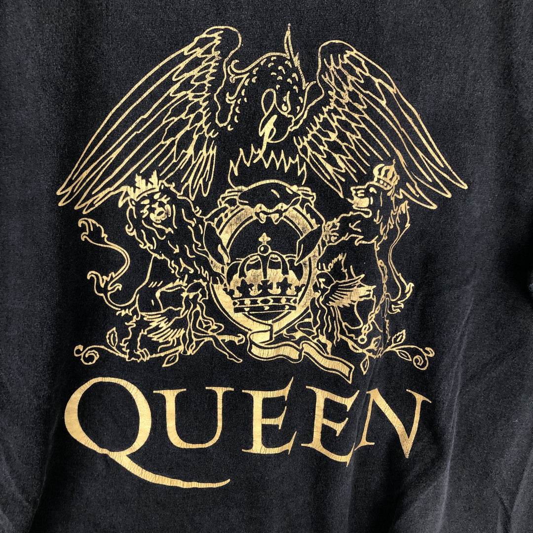 QUEEN Band T-shirt, Men's XL size cotton black type Vintage Second Hand