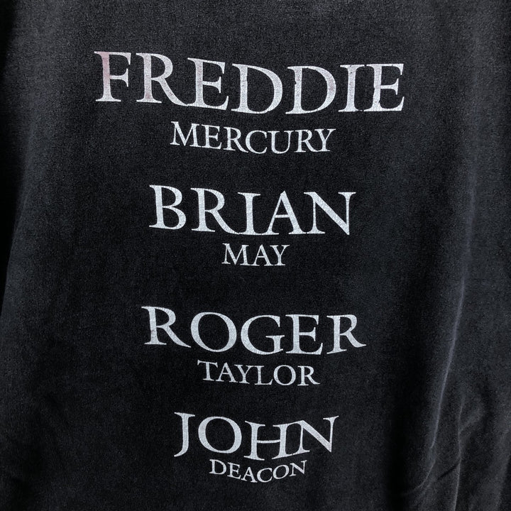 QUEEN Band T-shirt, Men's XL size cotton black type Vintage Second Hand