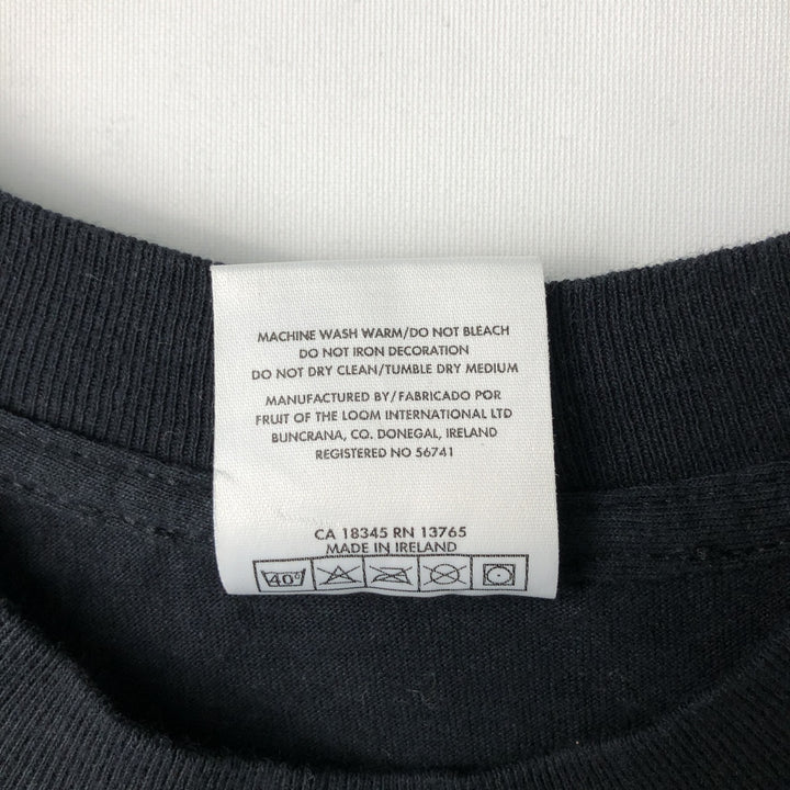 90'S Screen Stars by Fruit of the Loom Meat Loaf Band T-Shirt, Men's XL, Vintage cotton black type Vintage Second Hand