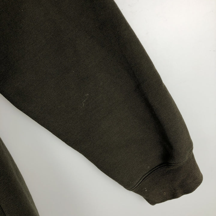 Carhartt Sweat Full Zip Hoodie Men's L size cotton Khaki type Vintage Second Hand