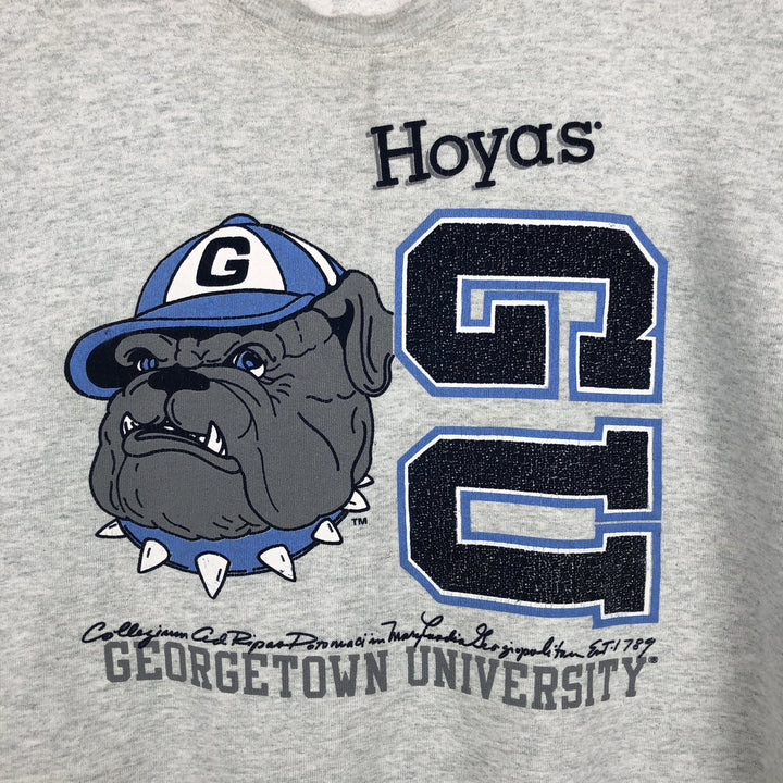 90'S Fruit of the Loom College Character Sweatshirt, Made in USA, Men's Size XL, Vintage unclear gray type Vintage Second Hand