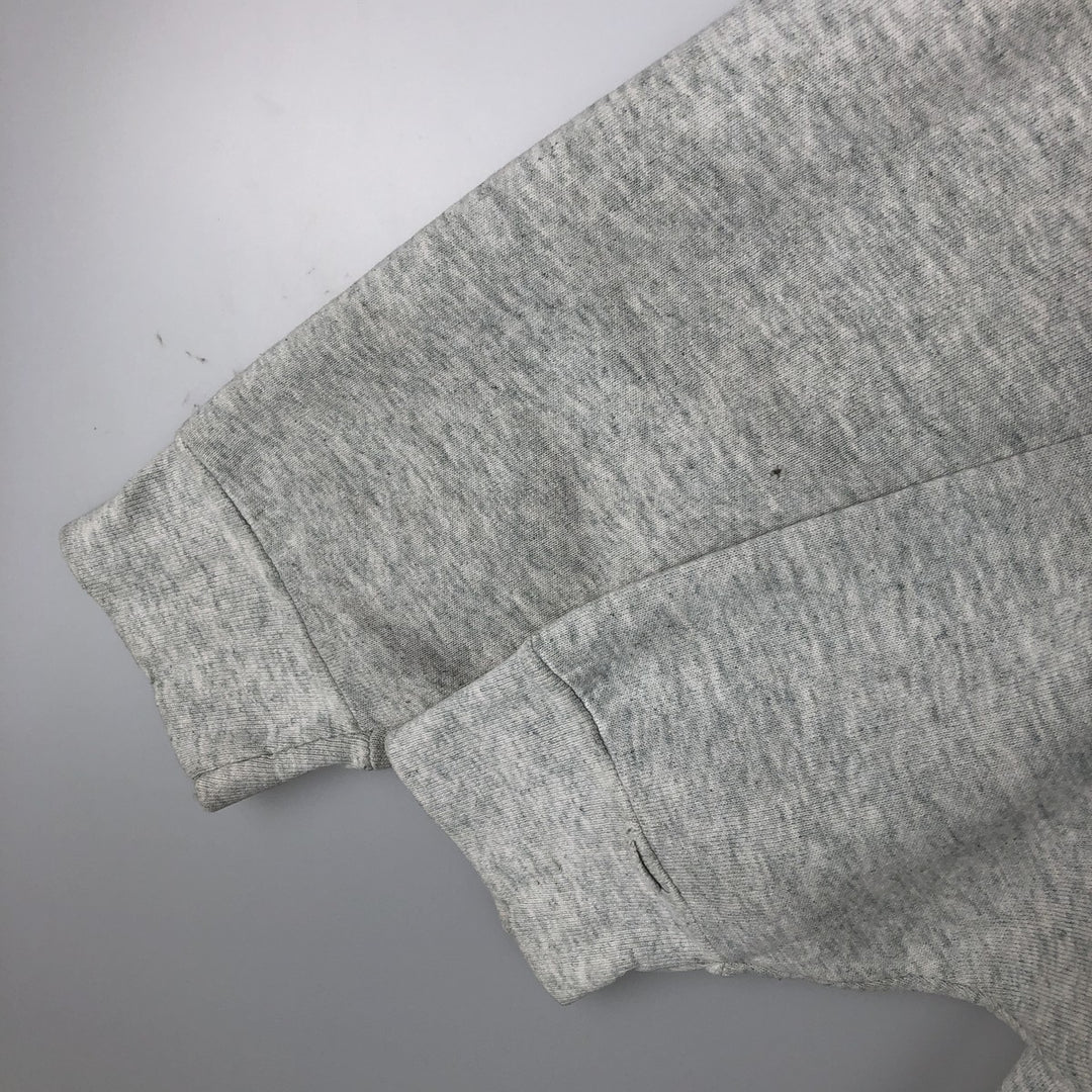 90'S Fruit of the Loom College Character Sweatshirt, Made in USA, Men's Size XL, Vintage unclear gray type Vintage Second Hand