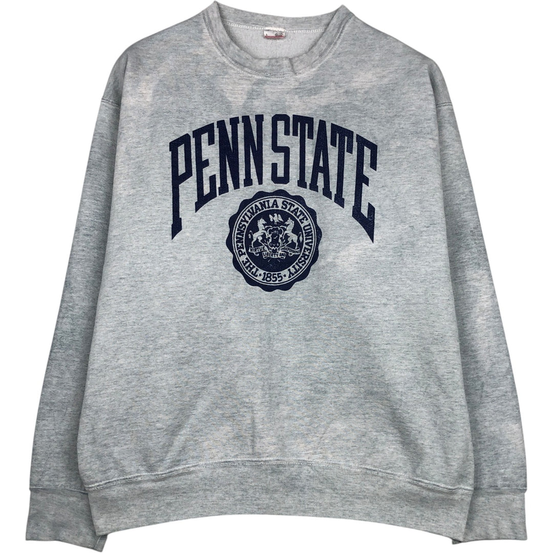 Vintage 1990'S PENN STATE University College Sweatshirt, Men's Size L cotton gray type Vintage Second Hand