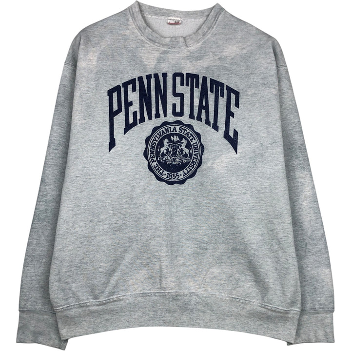 Vintage 1990'S PENN STATE University College Sweatshirt, Men's Size L cotton gray type Vintage Second Hand