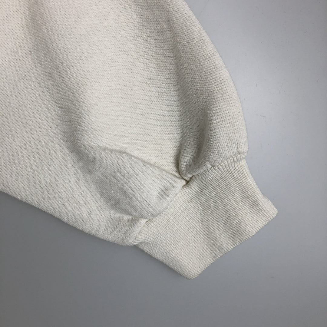Vintage 1980'S Hanes blue tag triple print college sweatshirt, made in the USA, men's size XL cotton white type Vintage Second Hand
