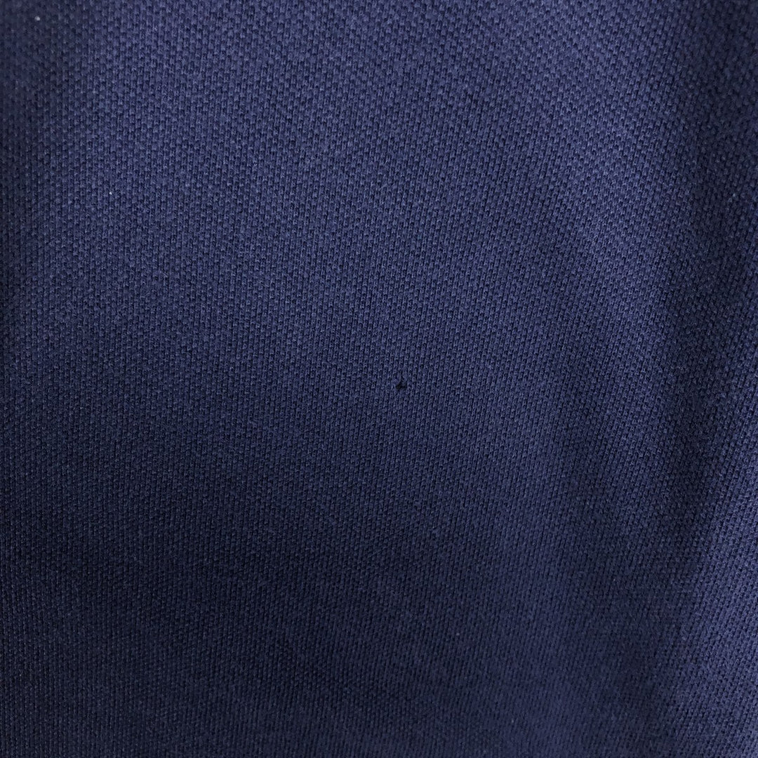 Ralph Lauren POLO RALPH LAUREN CUSTOM SLIM FIT short sleeve polo shirt, men's size L cotton navy blue type Vintage Second Hand