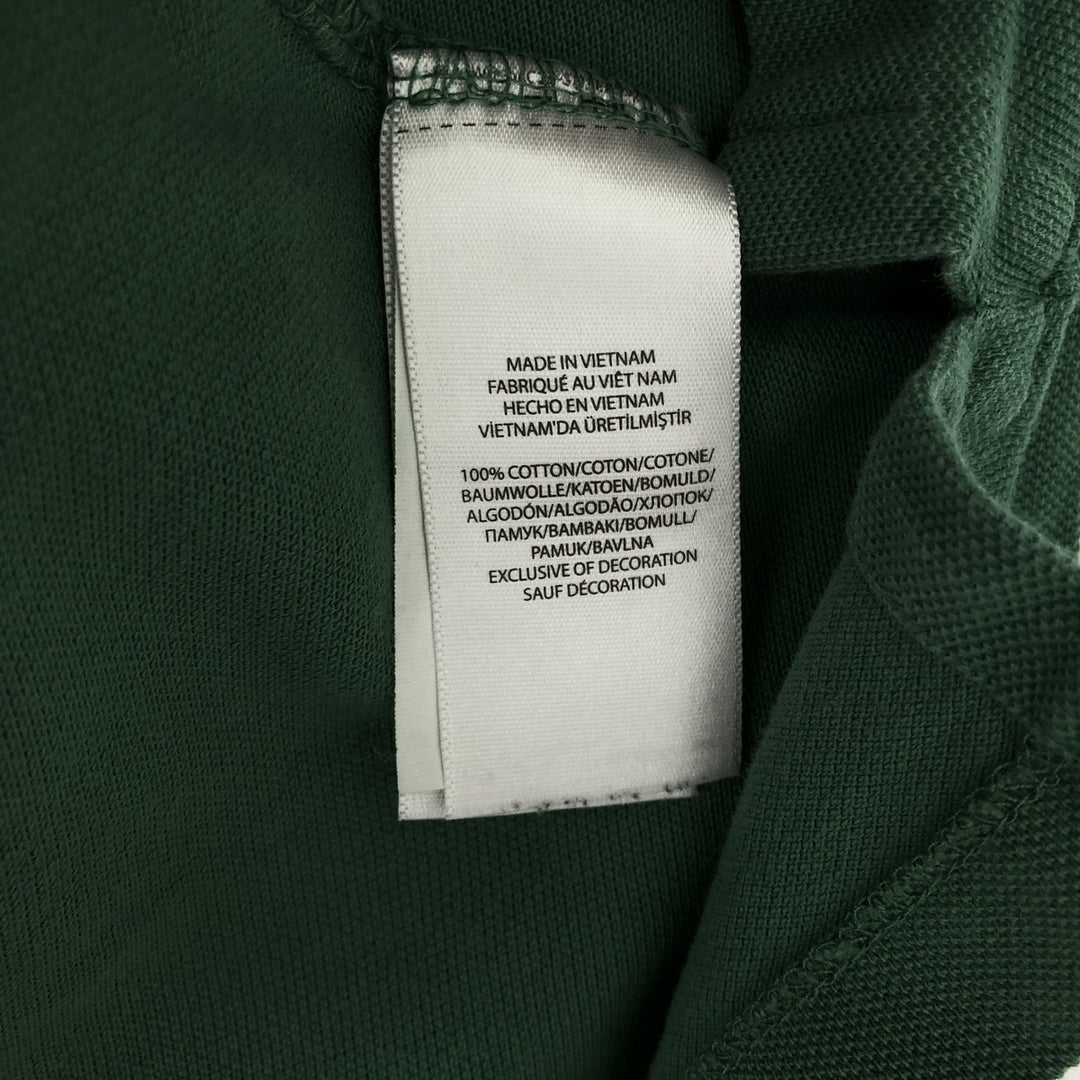 Ralph Lauren POLO RALPH LAUREN CLASSIC FIT short sleeve polo shirt for men size L cotton green type Vintage Second Hand