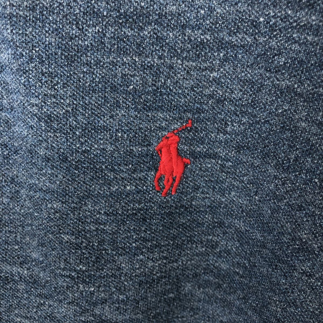 Ralph Lauren POLO RALPH LAUREN CUSTOM FIT short sleeve polo shirt men's M equivalent cotton navy blue type Vintage Second Hand