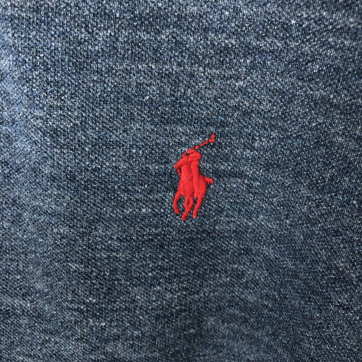 Ralph Lauren POLO RALPH LAUREN CUSTOM FIT short sleeve polo shirt men's M equivalent cotton navy blue type Vintage Second Hand