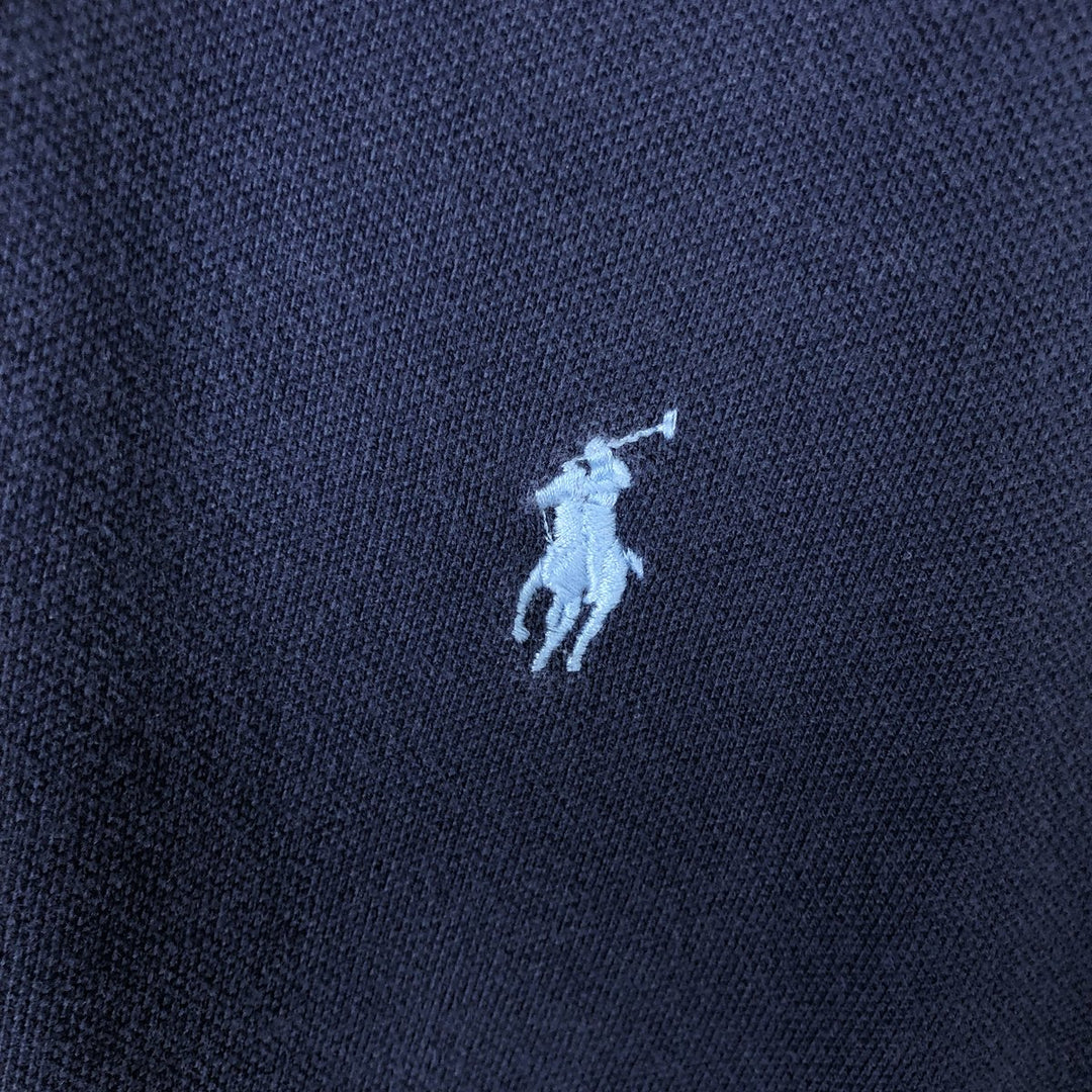 Ralph Lauren POLO RALPH LAUREN CLASSIC FIT short sleeve polo shirt men's XL equivalent unclear navy blue type Vintage Second Hand