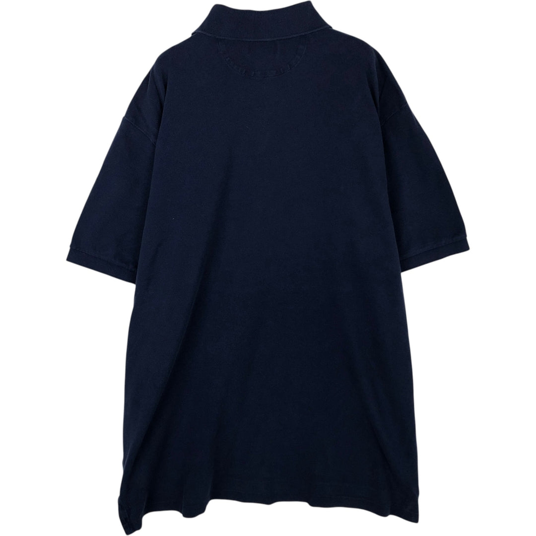 Ralph Lauren POLO RALPH LAUREN CUSTOM FIT short sleeve polo shirt men's XL equivalent cotton navy blue type Vintage Second Hand