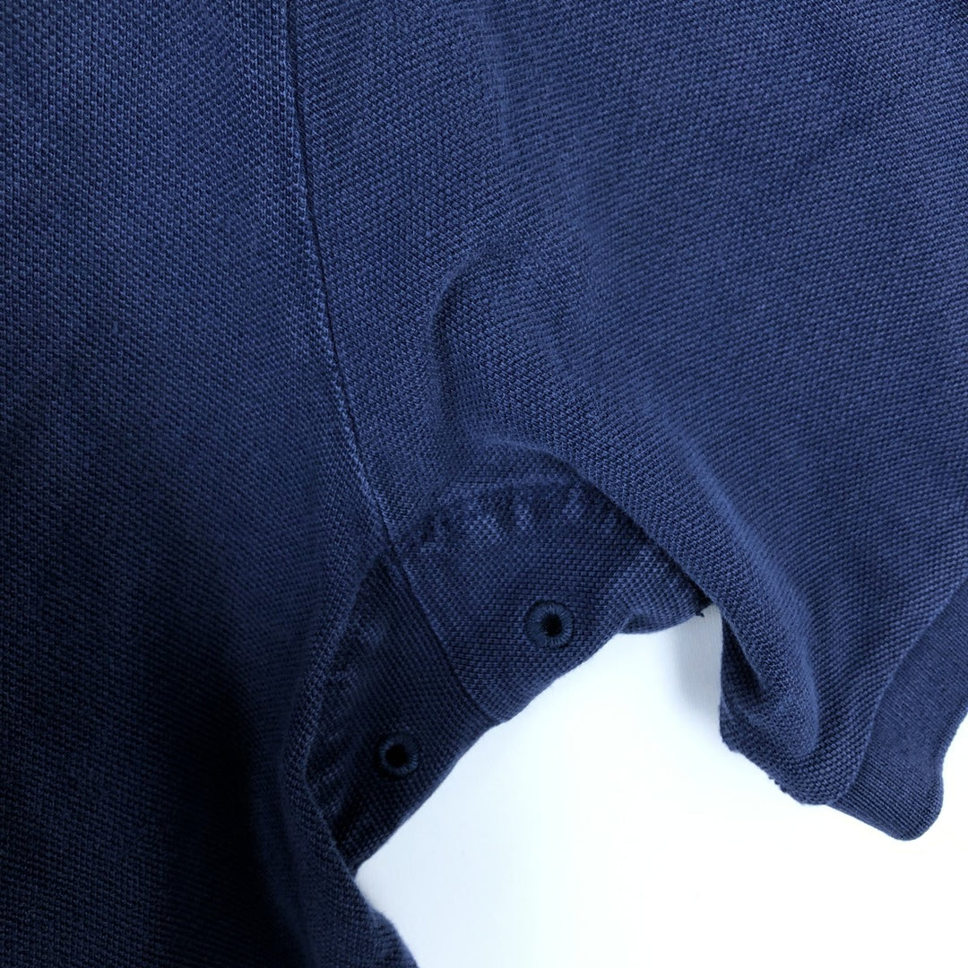 Ralph Lauren POLO RALPH LAUREN CUSTOM FIT short sleeve polo shirt men's XL equivalent cotton navy blue type Vintage Second Hand