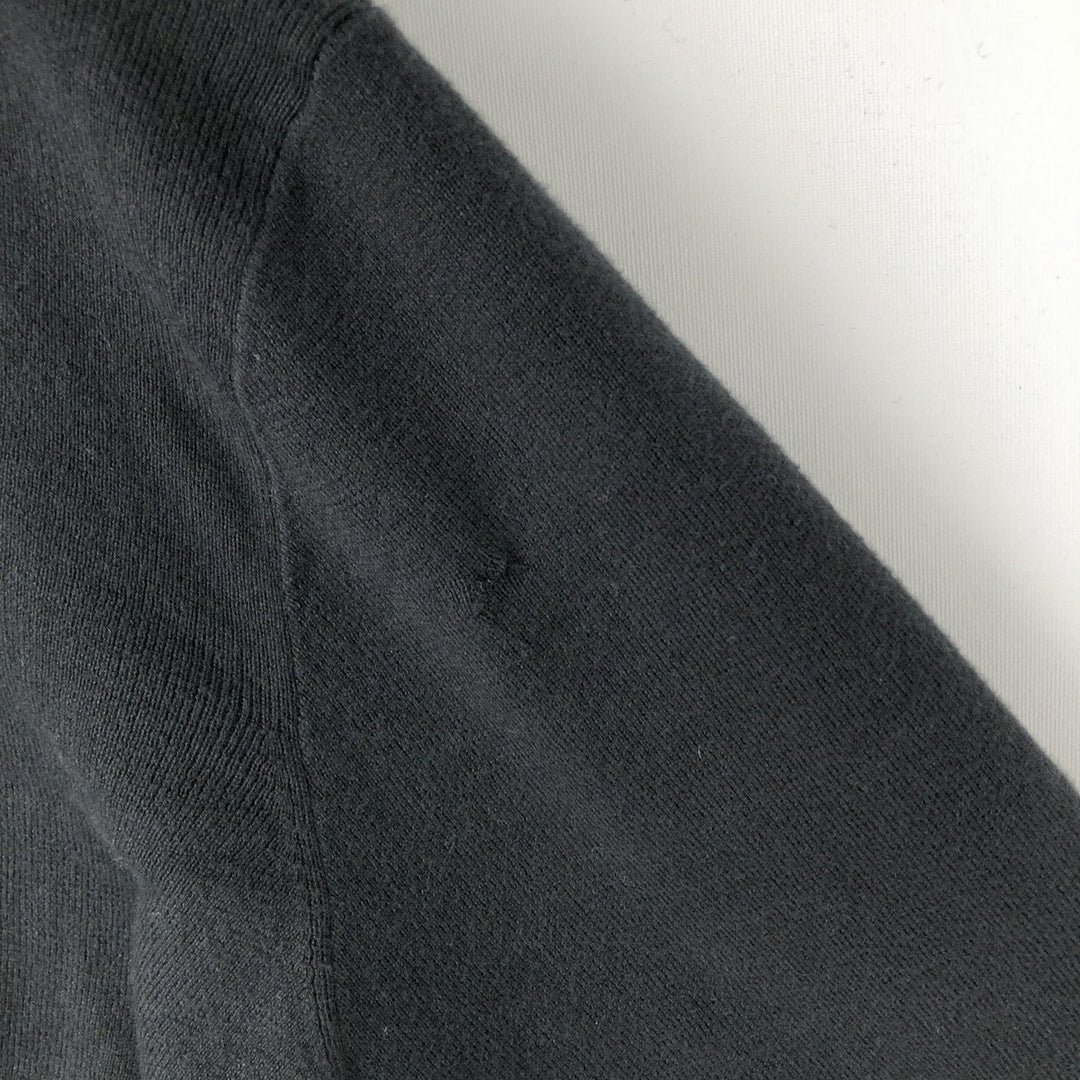 Ralph Lauren POLO by Ralph Lauren V-neck Pima cotton knit sweater, men's size L Pima Cotton black type Vintage Second Hand