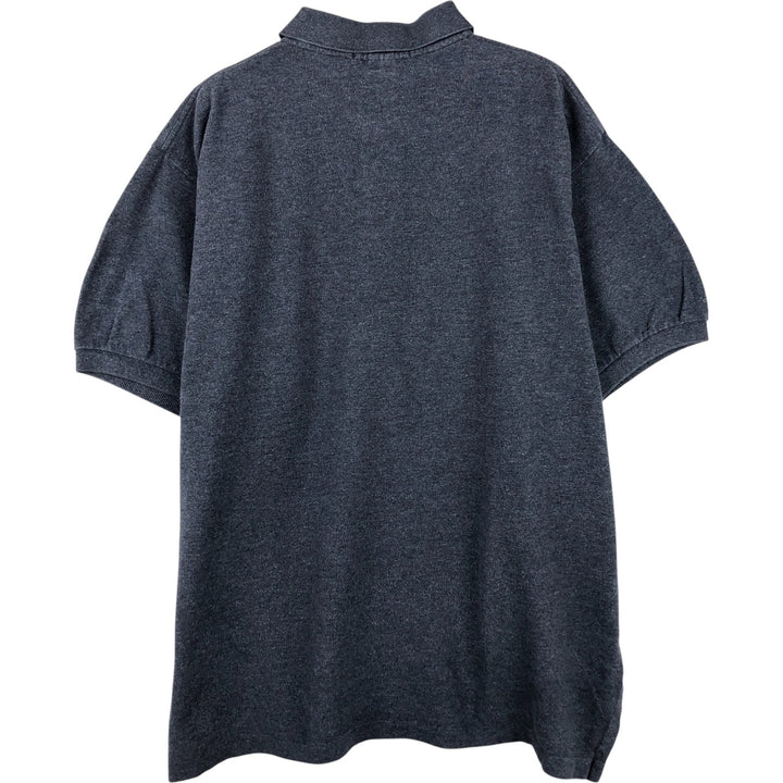 Ralph Lauren POLO by Ralph Lauren short sleeve polo shirt, men's XL size cotton Charcoal Vintage Second Hand