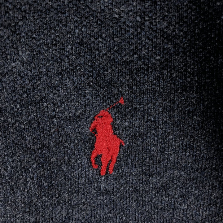Ralph Lauren POLO by Ralph Lauren short sleeve polo shirt, men's XL size cotton Charcoal Vintage Second Hand