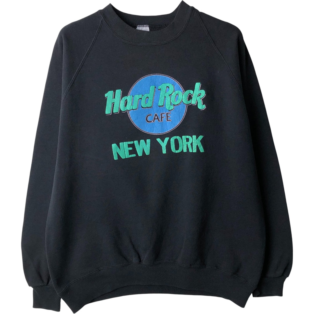 80s-90'S Jerseys Hard Rock Cafe Advertising Sweatshirt, Made in USA, Men's Size XL cotton black type Vintage Second Hand