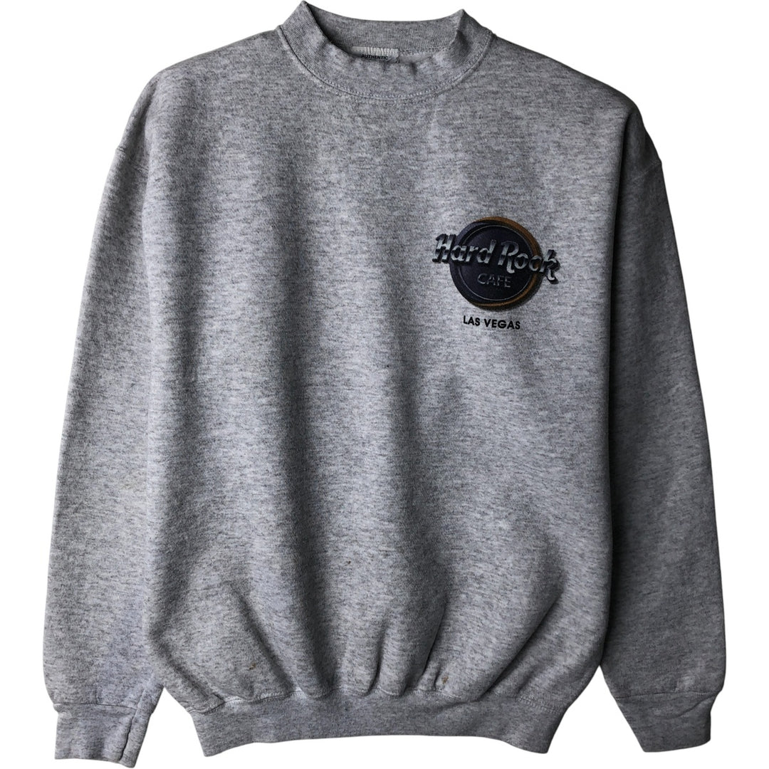 90'S HARD ROCK CAFE Advertising Sweatshirt, Men's M Size, Vintage cotton gray type Vintage Second Hand