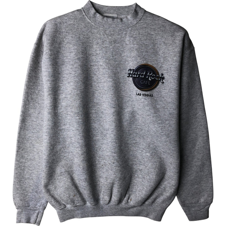 90'S HARD ROCK CAFE Advertising Sweatshirt, Men's M Size, Vintage cotton gray type Vintage Second Hand