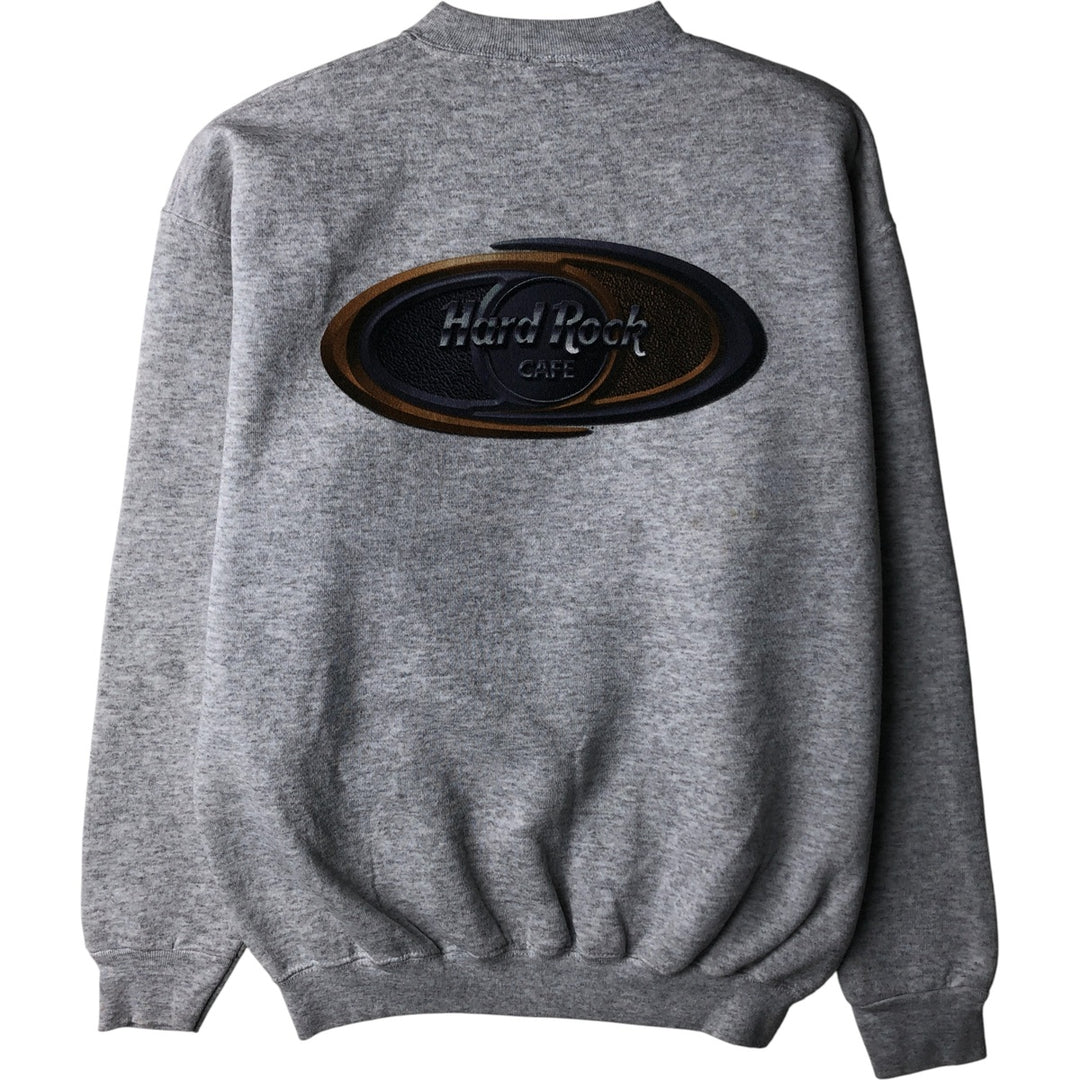 90'S HARD ROCK CAFE Advertising Sweatshirt, Men's M Size, Vintage cotton gray type Vintage Second Hand