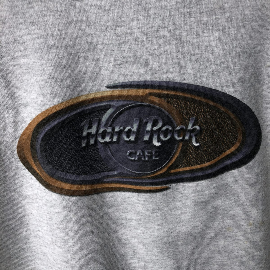 90'S HARD ROCK CAFE Advertising Sweatshirt, Men's M Size, Vintage cotton gray type Vintage Second Hand