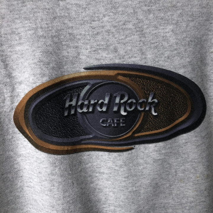 90'S HARD ROCK CAFE Advertising Sweatshirt, Men's M Size, Vintage cotton gray type Vintage Second Hand