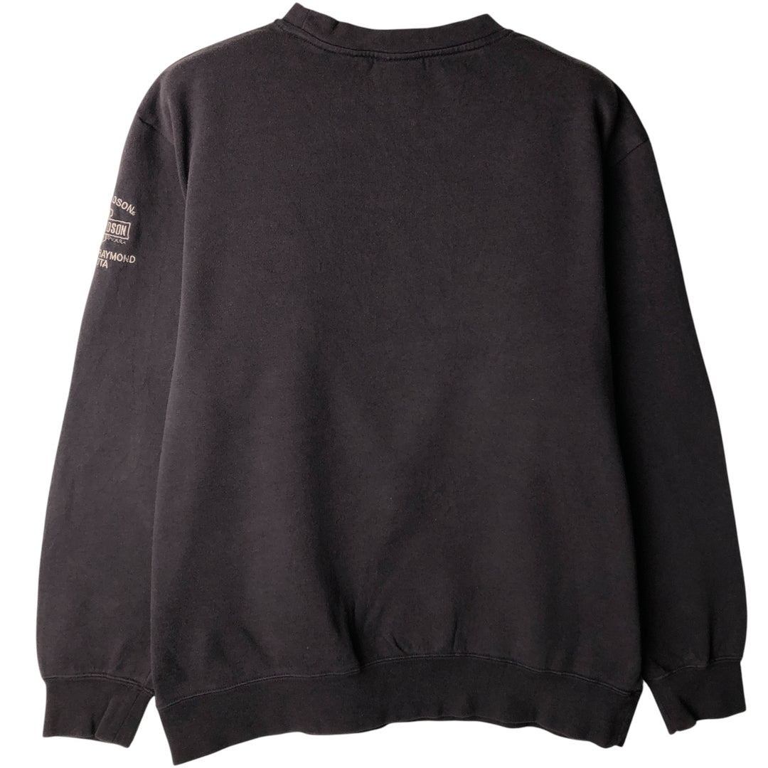 Harley-Davidson Advertising Sweatshirt, Men's Size Medium cotton brown type Vintage Second Hand
