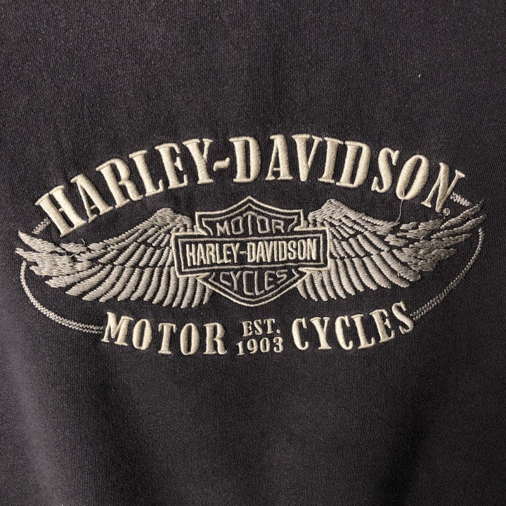 Harley-Davidson Advertising Sweatshirt, Men's Size Medium cotton brown type Vintage Second Hand
