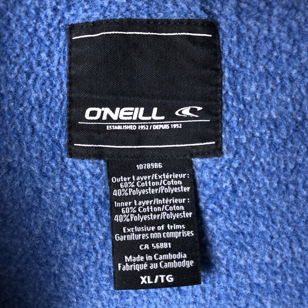 O'Neill ONEILL Sweatshirt Full Zip Hoodie Men's XL cotton blue type Vintage Second Hand