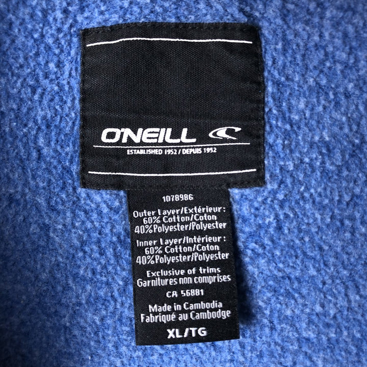 O'Neill ONEILL Sweatshirt Full Zip Hoodie Men's XL cotton blue type Vintage Second Hand