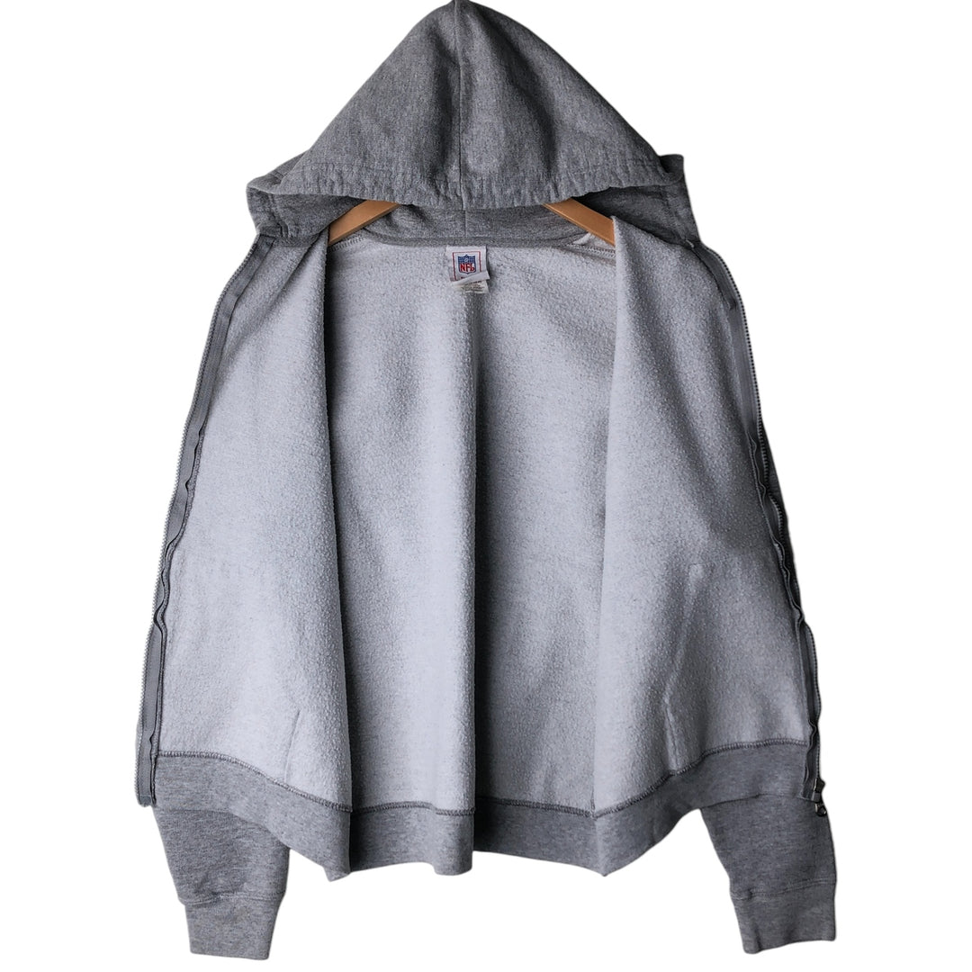 2000'S NFL New England Patriots Full-Zip Hoodie, Women's, Size XL cotton gray type Vintage Second Hand