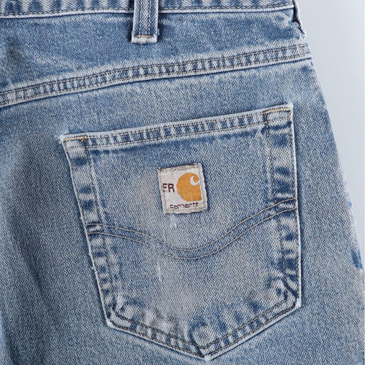 Carhartt FR Tapered Denim Pants, Men's, Size W36 unclear blue type Vintage Second Hand
