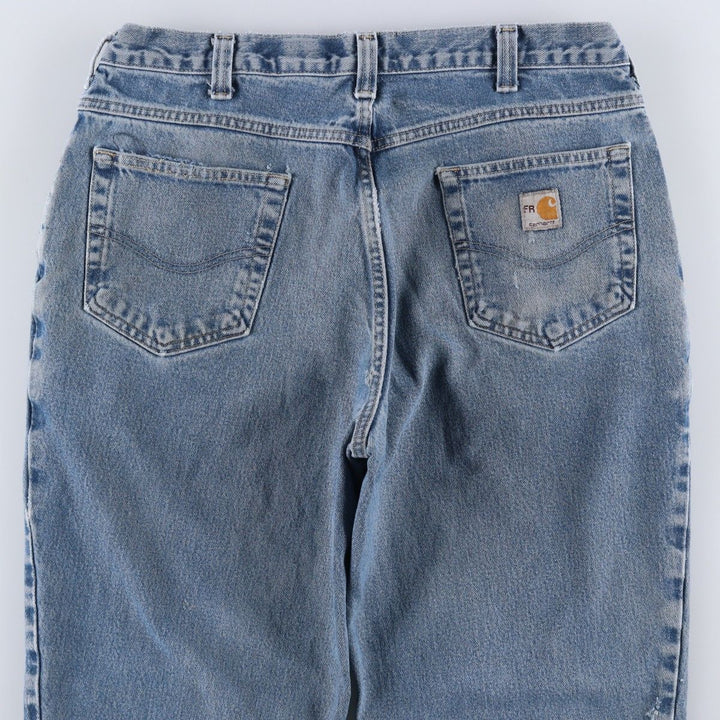 Carhartt FR Tapered Denim Pants, Men's, Size W36 unclear blue type Vintage Second Hand
