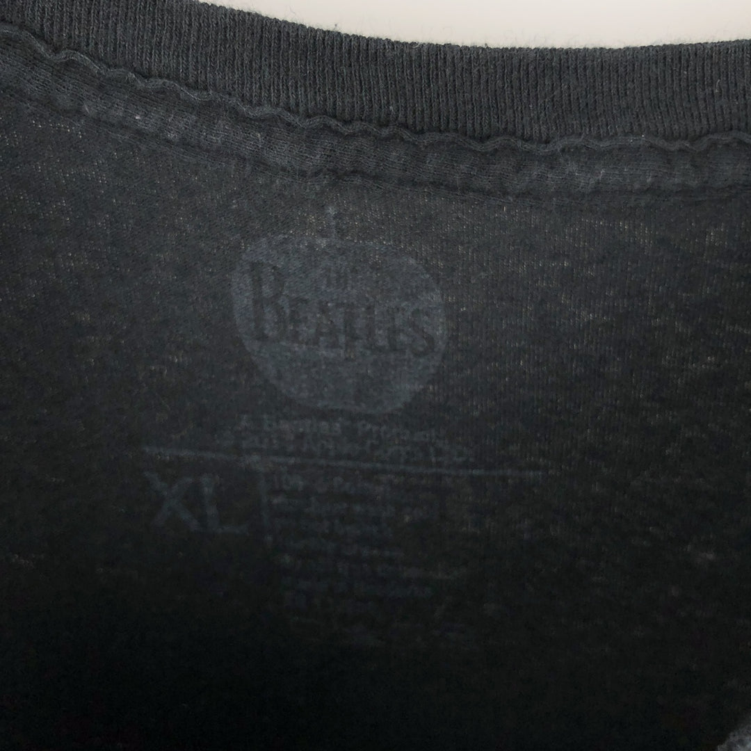 THE BEATLES Band T-shirt, Band T, Men's XL size cotton black type Vintage Second Hand