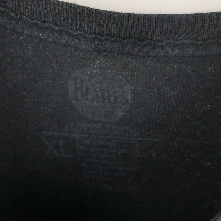 THE BEATLES Band T-shirt, Band T, Men's XL size cotton black type Vintage Second Hand