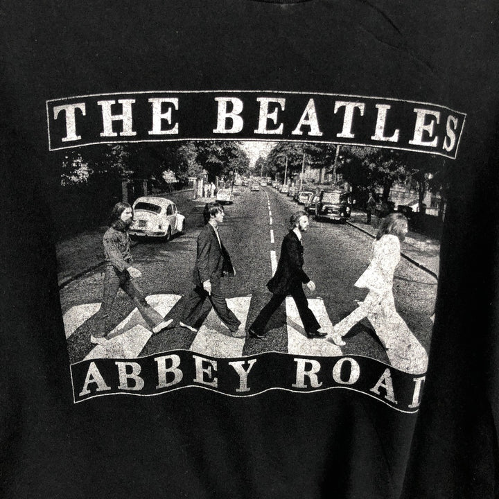 THE BEATLES Band T-shirt, Band T, Men's XL size cotton black type Vintage Second Hand