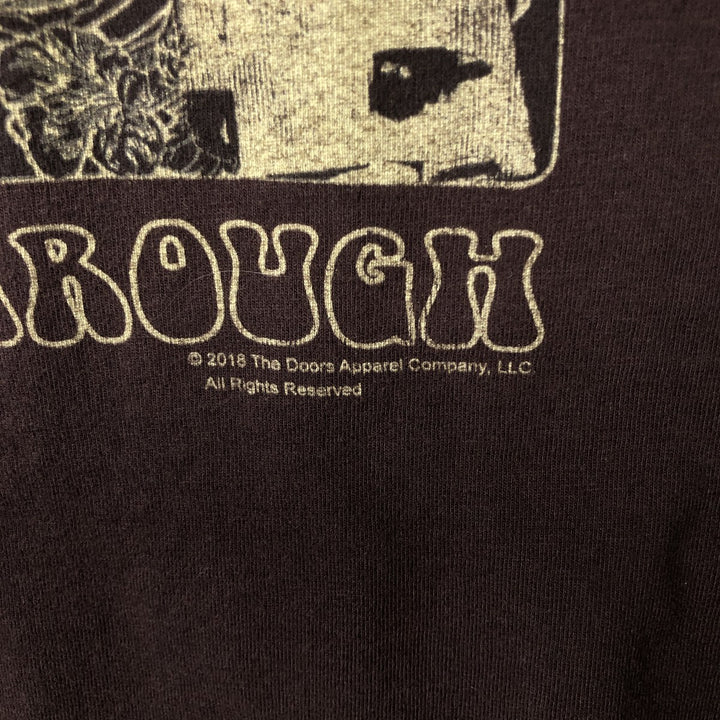 The Doors band t-shirt, men's size L (approx.) cotton brown type Vintage Second Hand