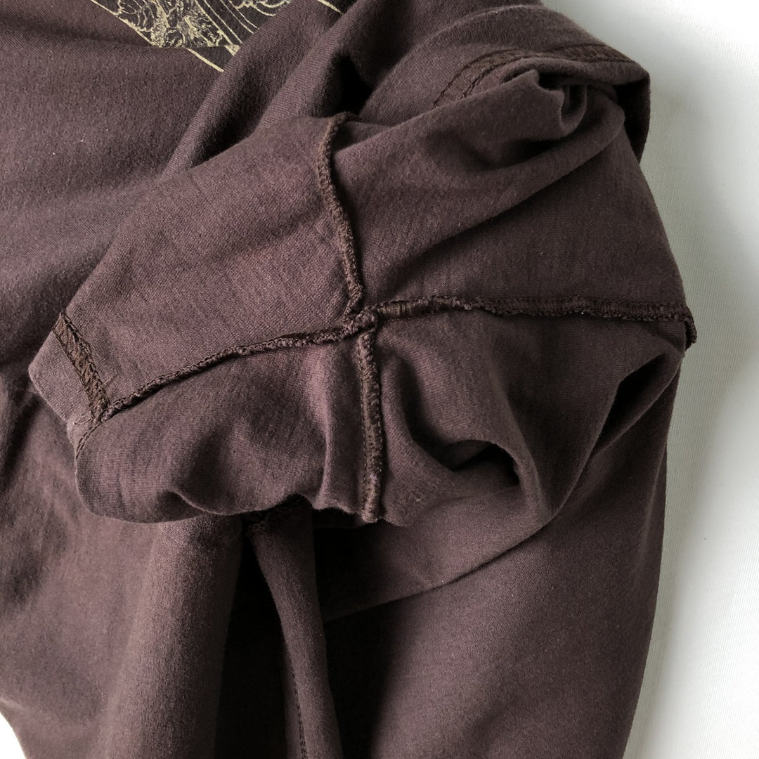 The Doors band t-shirt, men's size L (approx.) cotton brown type Vintage Second Hand